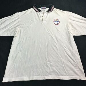 Jerzees Cream Polo with Black & Red Check Collar